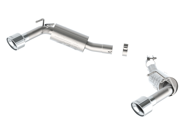 Borla Exhaust System, ATAK, Axle-Back, 2-1/2" Tailpipe, 4-1/2" Tips, Stainless, Natural, GM LS-Series, Chevy Camaro