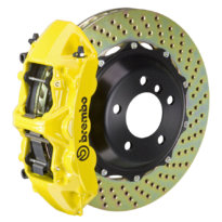 C7 Corvette Brembo GT Series 14+ C7 Z51 Front Drilled YELLOW 6 Piston Brake Kit