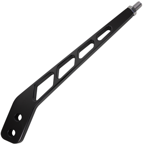 BILLET SPECIALTIES Shift Lever, Grid, 10" Length, 3/8-16" Thread, Billet Aluminum, Black, Tremec TKO-500/600 and T56, Each