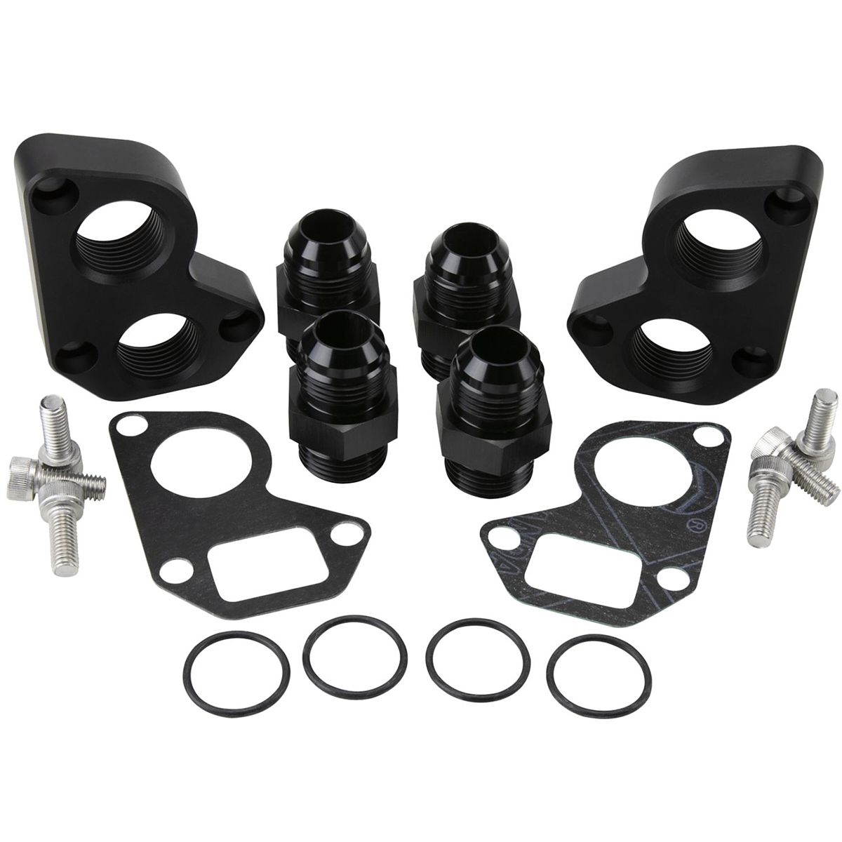 Billet Specialties Standard to Remote Water Pump Adapter - GM LS-Series