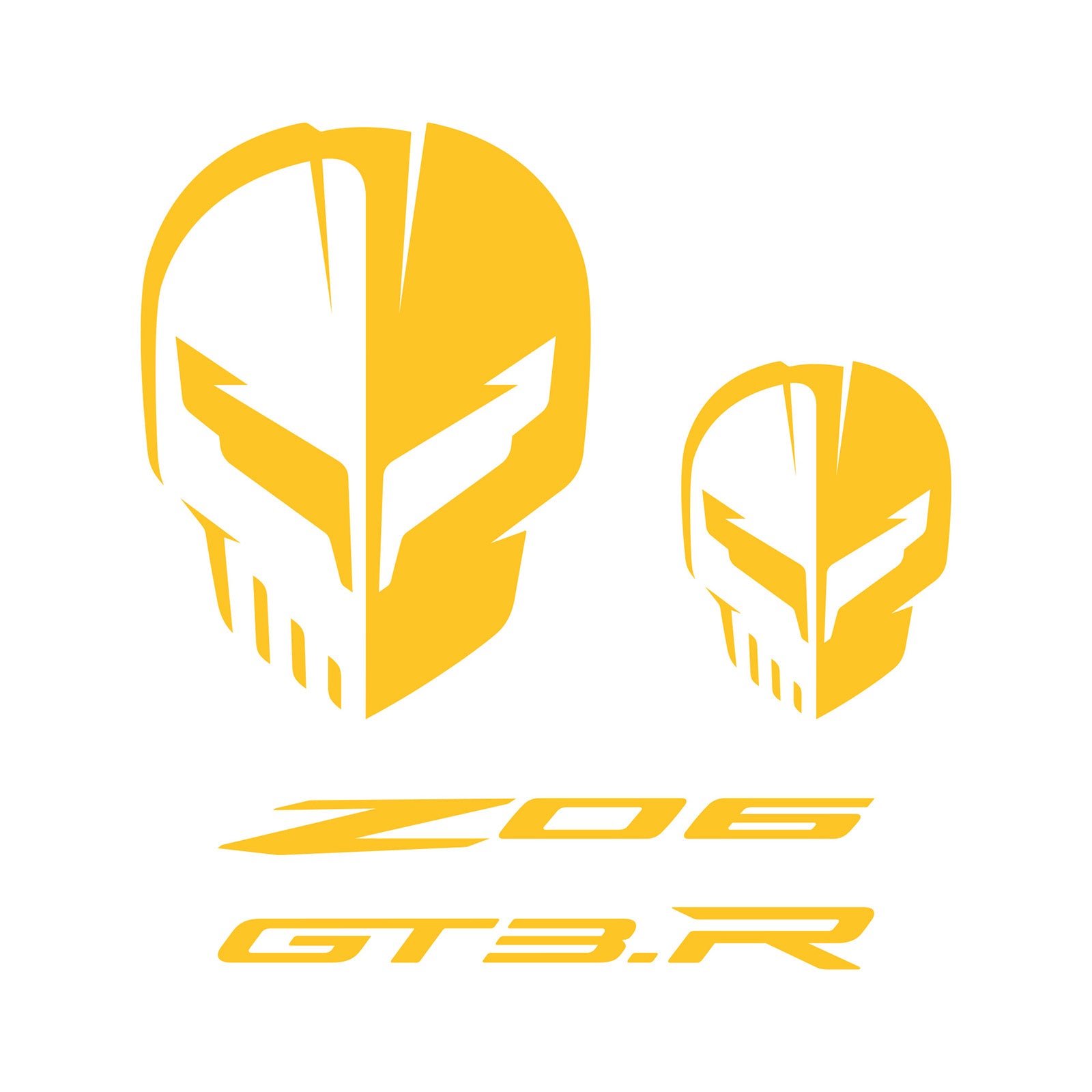 Corvette Jake Decal Set Yellow