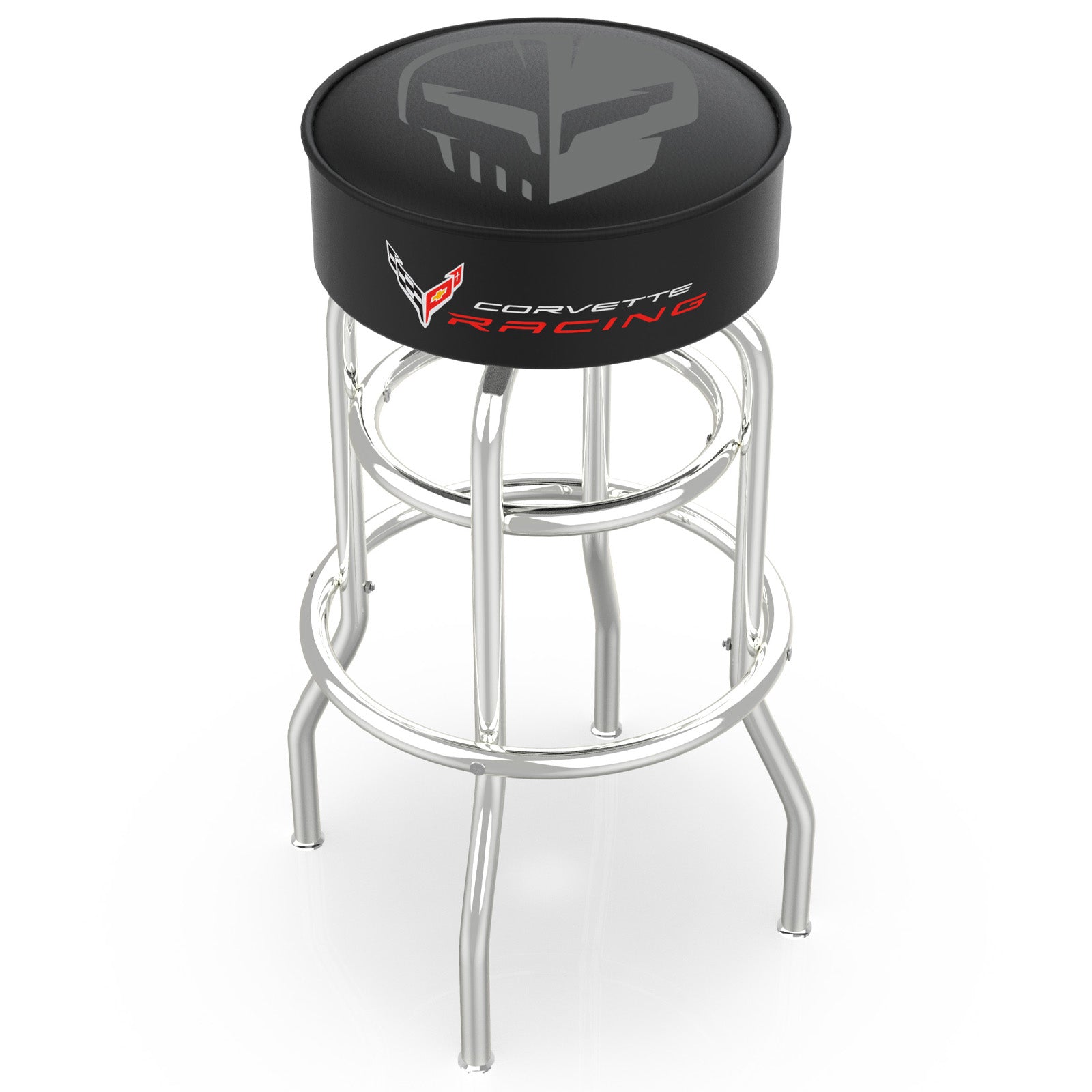 Corvette Jake Double Ring Chrome Stool Pack of 1