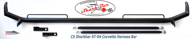 Sharkbar C5 Corvette 1997-2004 Harness Mounting Bar, Replaces Sparco Orginal Harness Bar