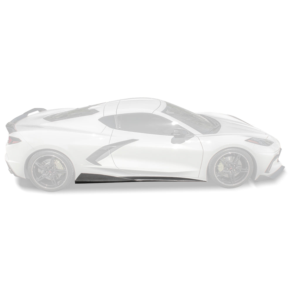 EOS C8 Corvette Dry Carbon Fiber 5VM Side - Carbon Flash, C8 Corvette Stingray