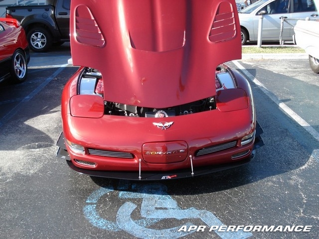 C5 Corvette Custom Carbon Fiber Front Splitter, Spoiler with Supports