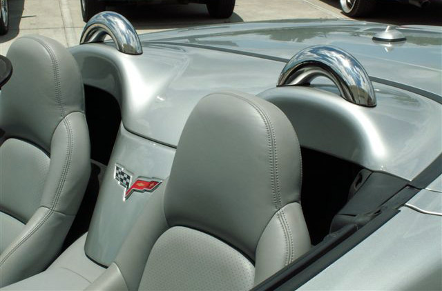 2005-2013 C6 Corvette Polished Stainless Convertible Dress-up Hoops