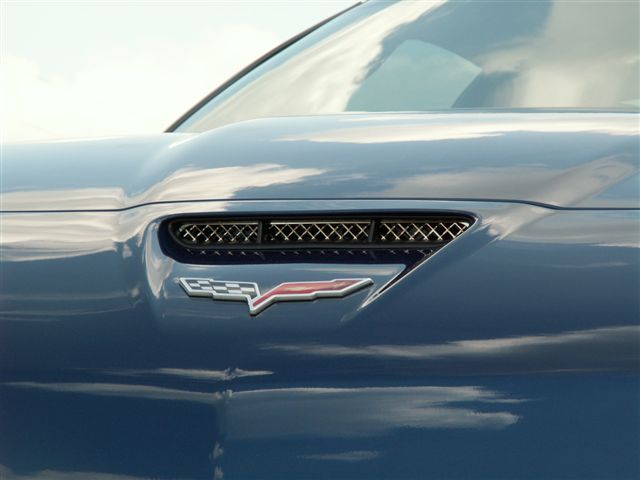 Z06 Corvette Diamond Laser Mesh Hood Vent Grille - 2006+