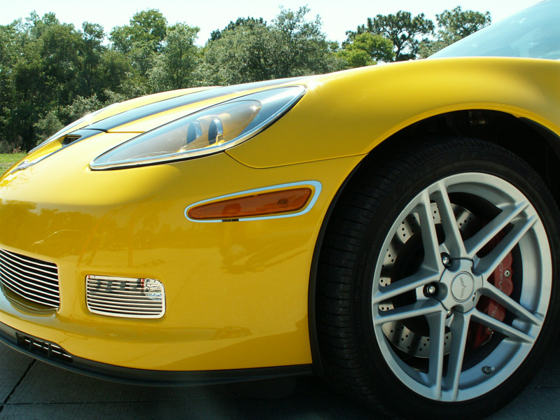 C6 Corvette 4pc. Stainless Side Marker Bezels