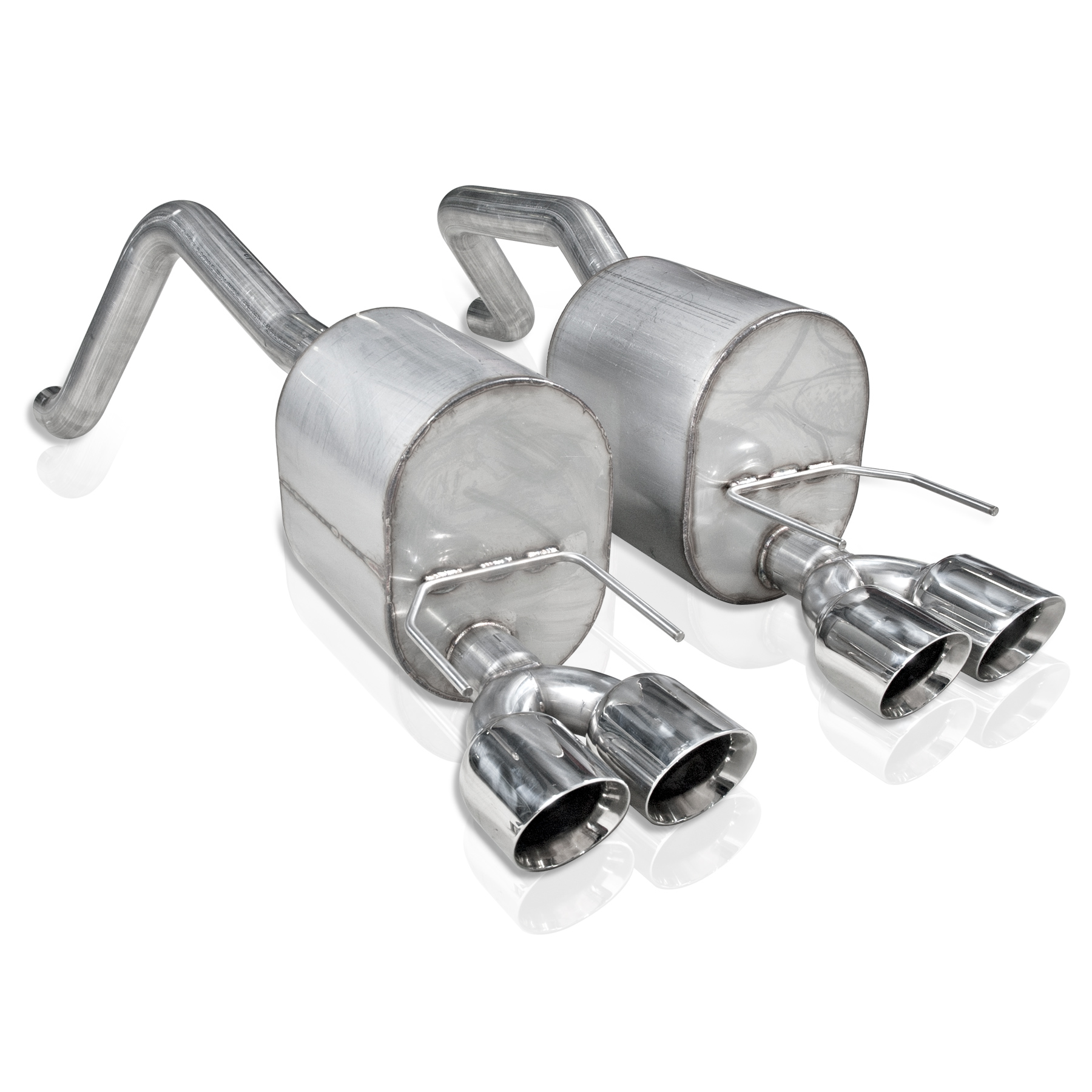 2009-2013 Corvette C6 6.2L, 7.0L SW Axleback Dual Turbo Chambered Mufflers Factory Connect