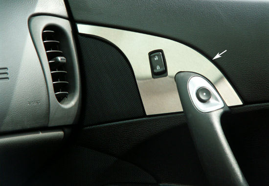 Corvette C6 Brushed Door Lock Trim