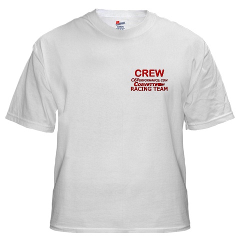 C6Performance.com Crew White T-Shirt