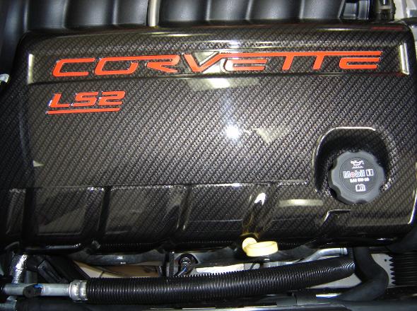 C6 Corvette Hydrocarbon Carbon Fiber Fuel Rail Covers LS2/LS3/LS7 Z06