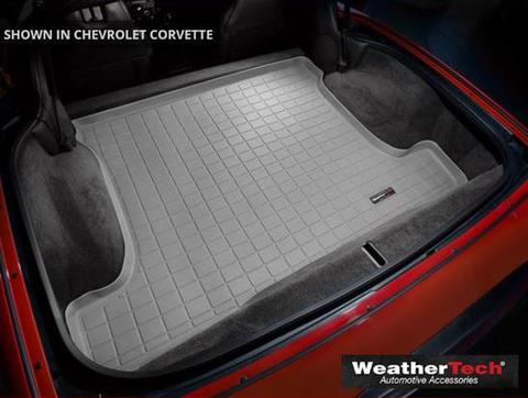 C6 Corvette WeatherTech Cargo Mats - Trunk In Gray Material