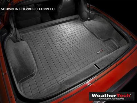 C6 Corvette WeatherTech Cargo Mats - Trunk In Black Material