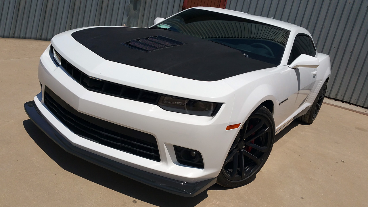 Gen 5 Camaro,  ZL28 style front splitter,  Carbon Fiber