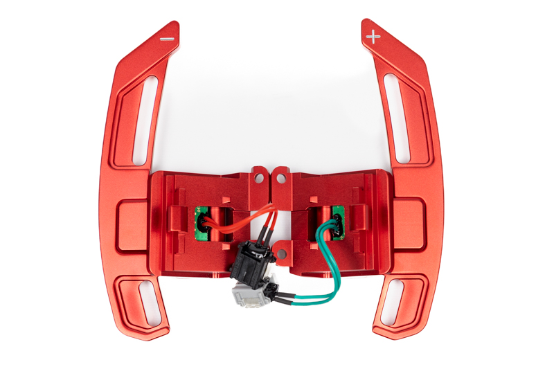 Maed C8 Corvette Magnetic Paddle Shifters,  RED Finish