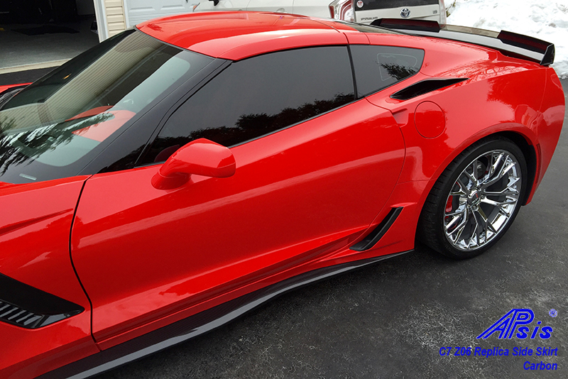 C7 Z06 Corvette 14-19, Replica Side Skirt Fit for Regular C7  or Z06, 2 piece Set