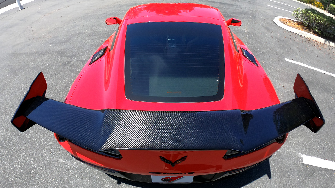 C7 Corvette ZR1 ZTK style Rear Wing with full mounting hardware