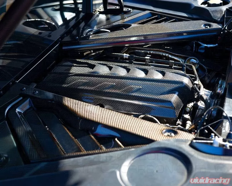 C7 Carbon Engine Appearance Package Carbon Fiber Chevrolet Corvette C8 Stingray, Z51 2020-2024