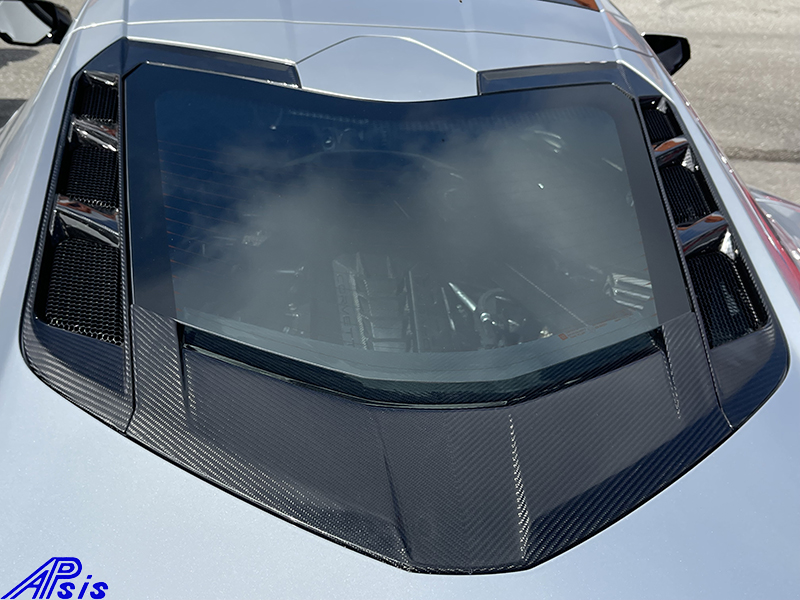 APsis C8 Corvette Carbon Fiber Rear Window Surround Kit - LR-CHE11-17-BC