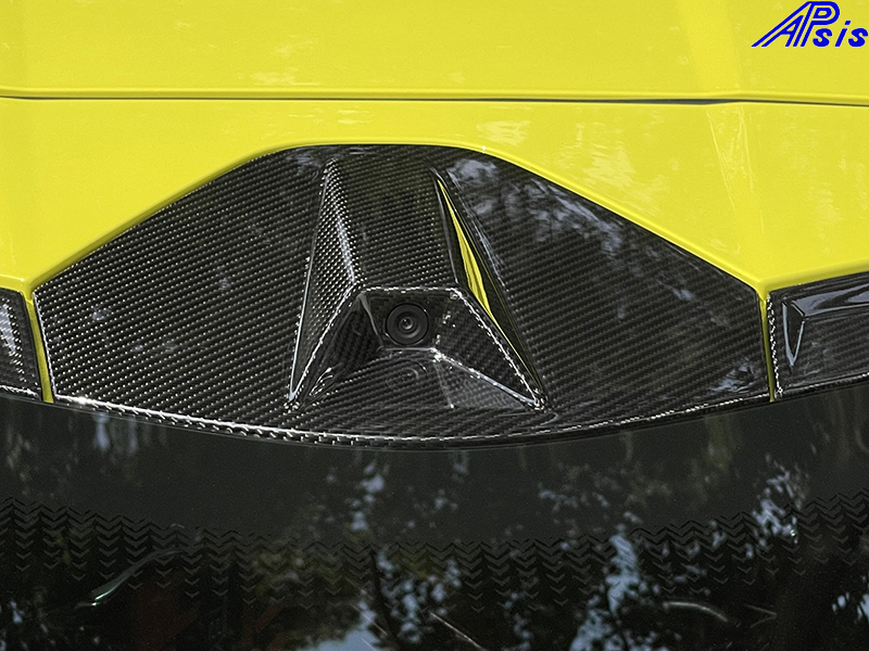APsis C8 Corvette Carbon Fiber Rear Camera Surround - LR-CHE11-17C-BC