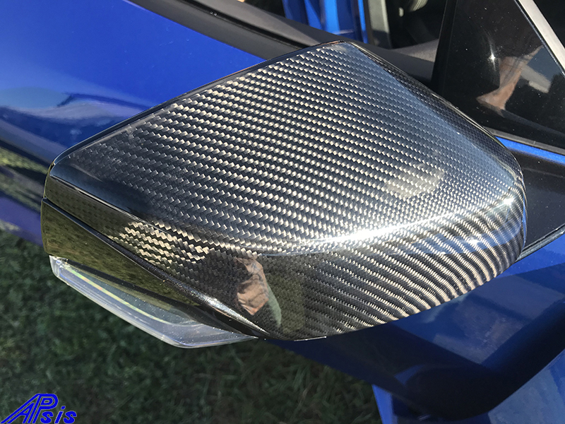 APsis 2020+ C8 Corvette Carbon Fiber Mirror Covers - LR-CHE11-05-BC