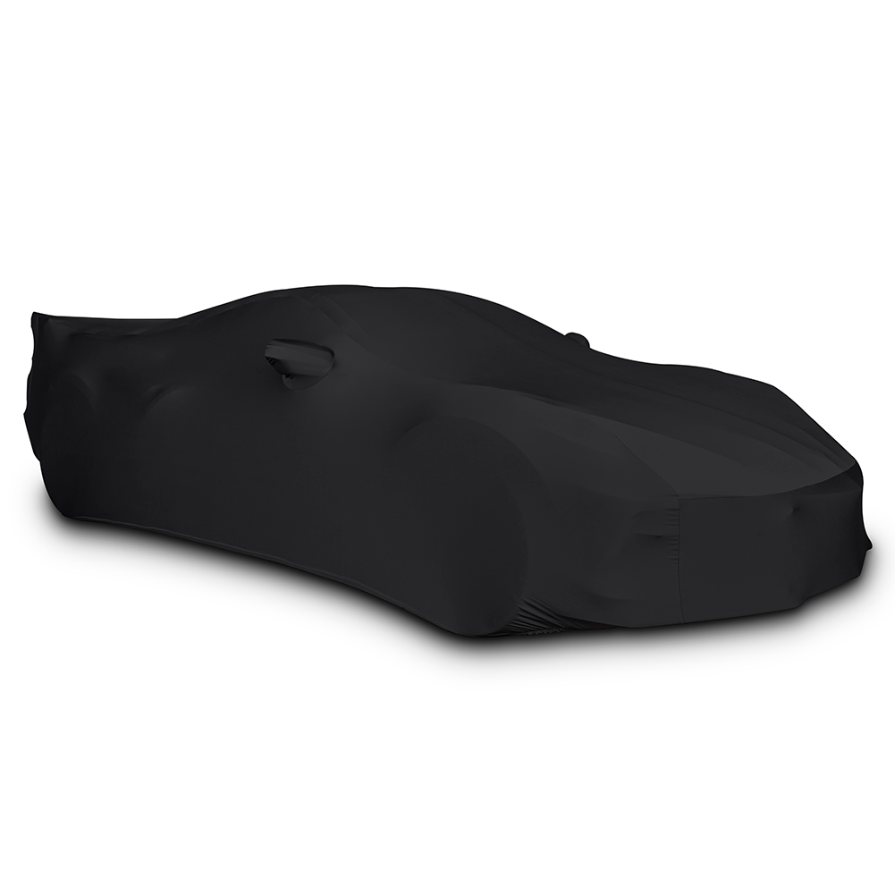 Corvette Ultraguard Stretch Satin Car Cover, Black, Indoor, C8 Stingray, Z51