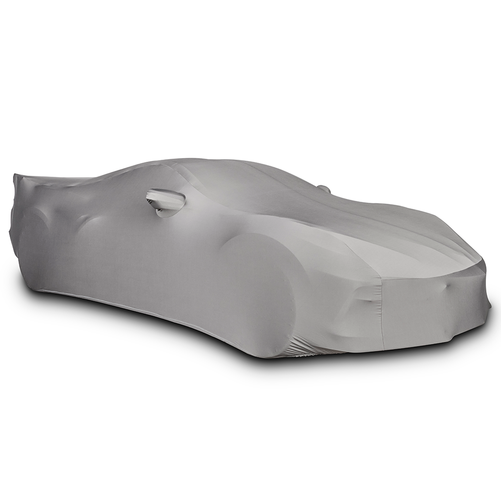 Corvette Ultraguard Stretch Satin Car Cover, Grey, Indoor, C8 Stingray, Z51