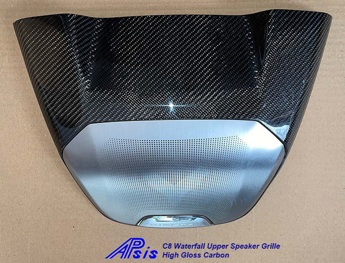 C8 Corvette 2020+, Waterfall Upper Speaker Grille Between Seats Coupe, High Glos