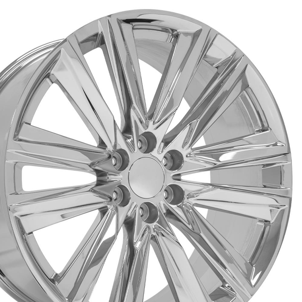 24" Replica CA91 fits Cadillac Escalade 24x10 Chrome