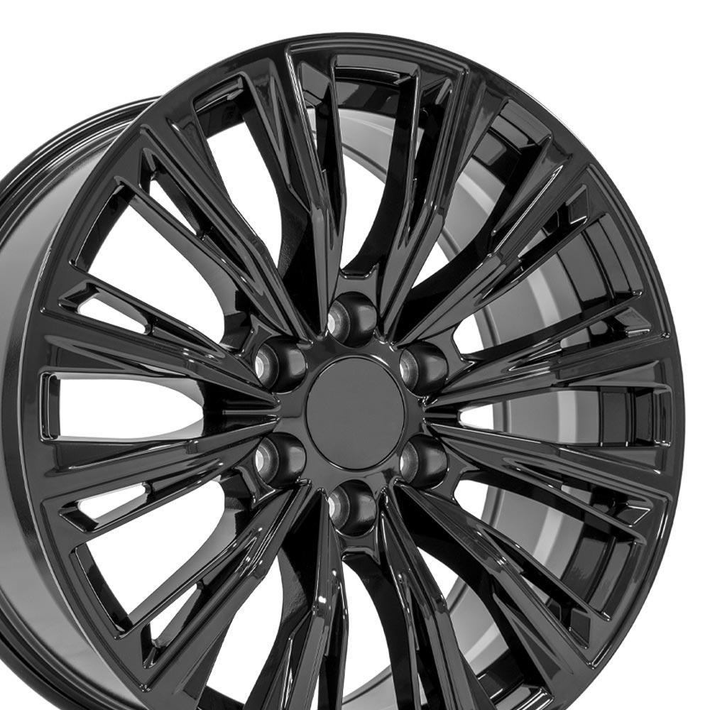 OE Wheels CA93 20x9 6x139.7 28et Gloss Black Wheel