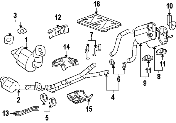 C6 Corvette Base LS2/LS3 GM Catalytic Converter / Down Pipes for LH or RH Side