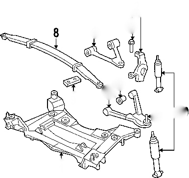 GM OEM Replacement C6/Z06 Corvette Front Spring, Transverse