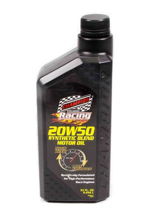 CHAMPION BRAND, 20w50 Synthetic Racing Oil 1Qt