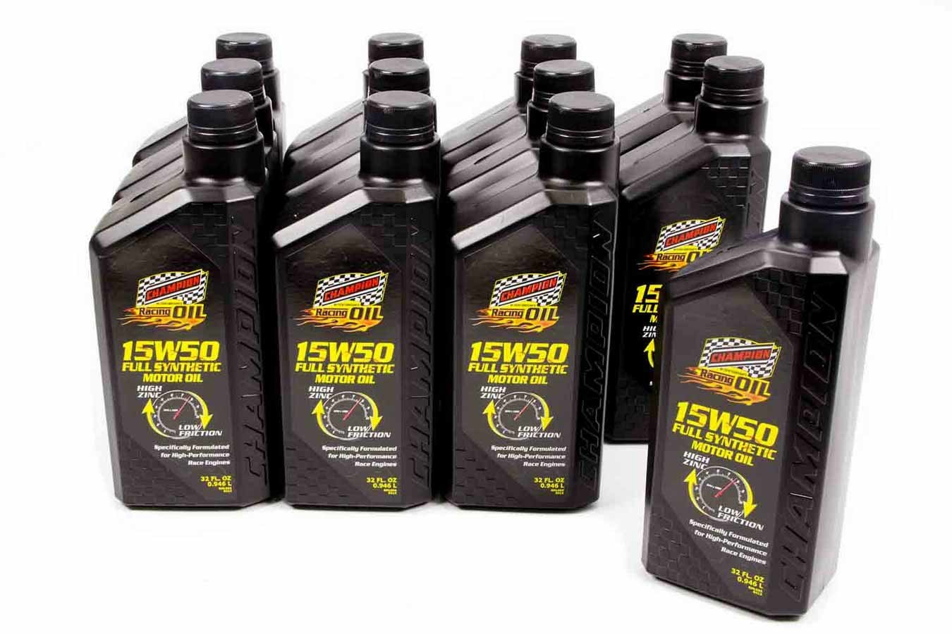 CHAMPION BRAND, 15w50 Synthetic Racing Oil 12x1Qt