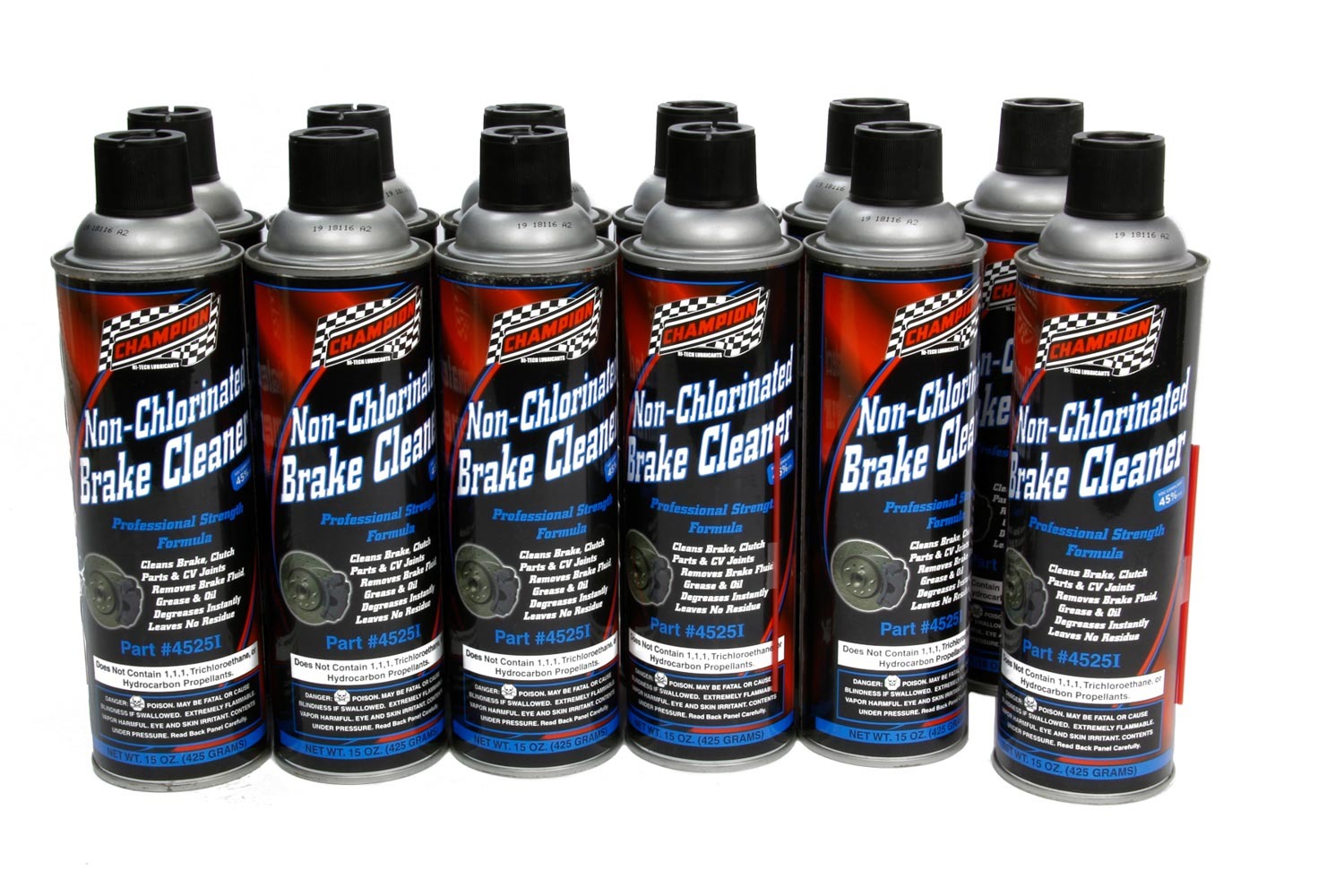 CHAMPION BRAND, Brake Cleaner Non-Chlori nated 12x15oz.