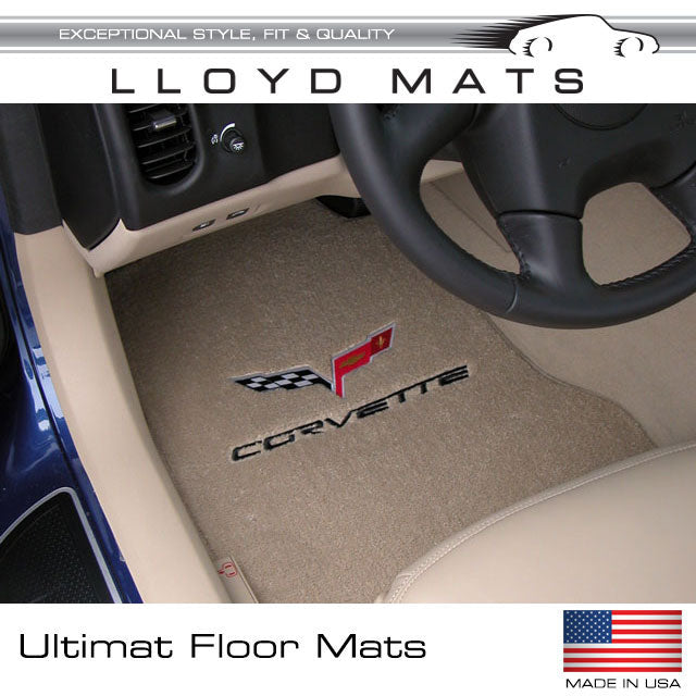 Corvette Ultimat Deck/Trunk Mat - Double Logo with Vinyl Binding