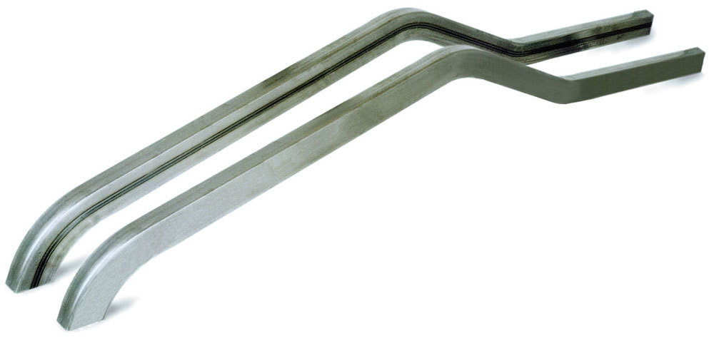 Competition Engr Frame Rails, Rear, 2 x 3 x 0.083" Tubing, Steel, Natural, Ladder Bar, Universal, Kit