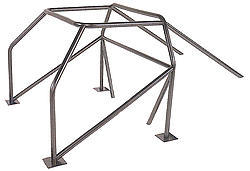 Competition Engr Roll Bar, Main Hoop, Weld-On, 1-5/8" Diameter, 0.134" Wall, Steel, Natural, Ford Mustang 1994-2004, Kit