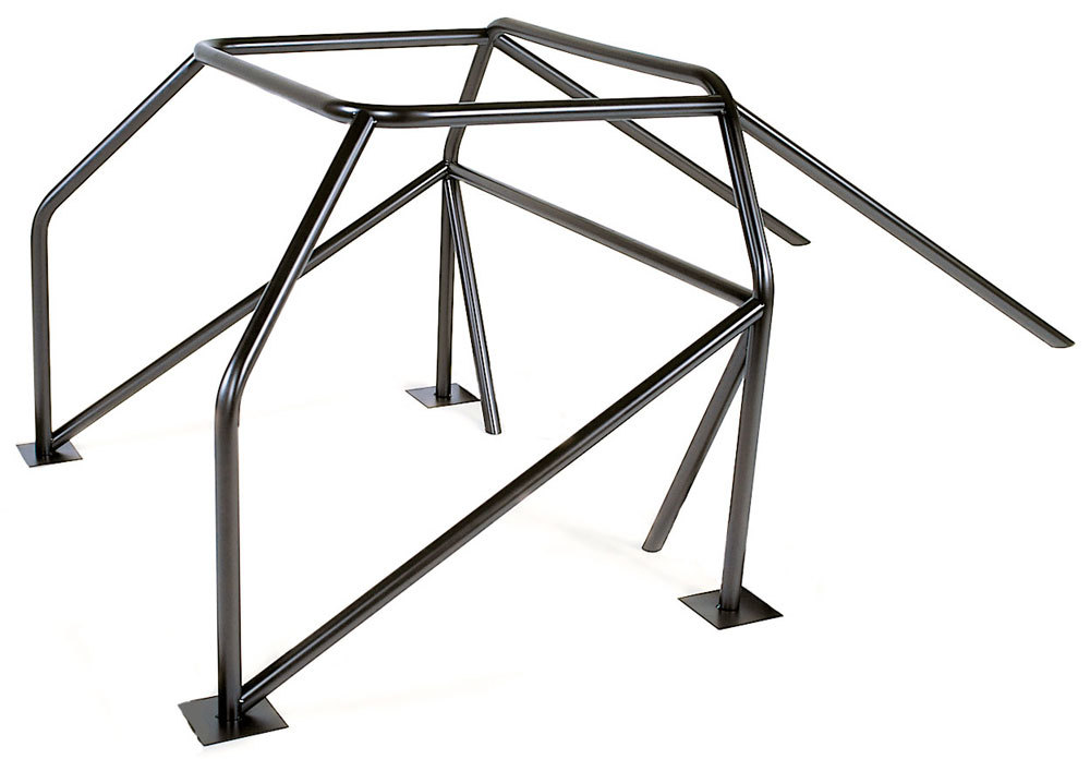 Competition Engr Roll Cage, 10 Point, Weld-On, 1-5/8" Dia. 0.134" Wall, Steel, Natural, Ford Mustang 2005-14, Kit