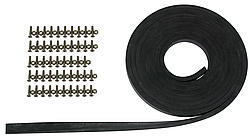 Competition Engr Windshield Installation Kit, 3/8" Thick Rubber Seal, 50 Stainless Flathead Screws/Lock Nuts, Universal, Kit
