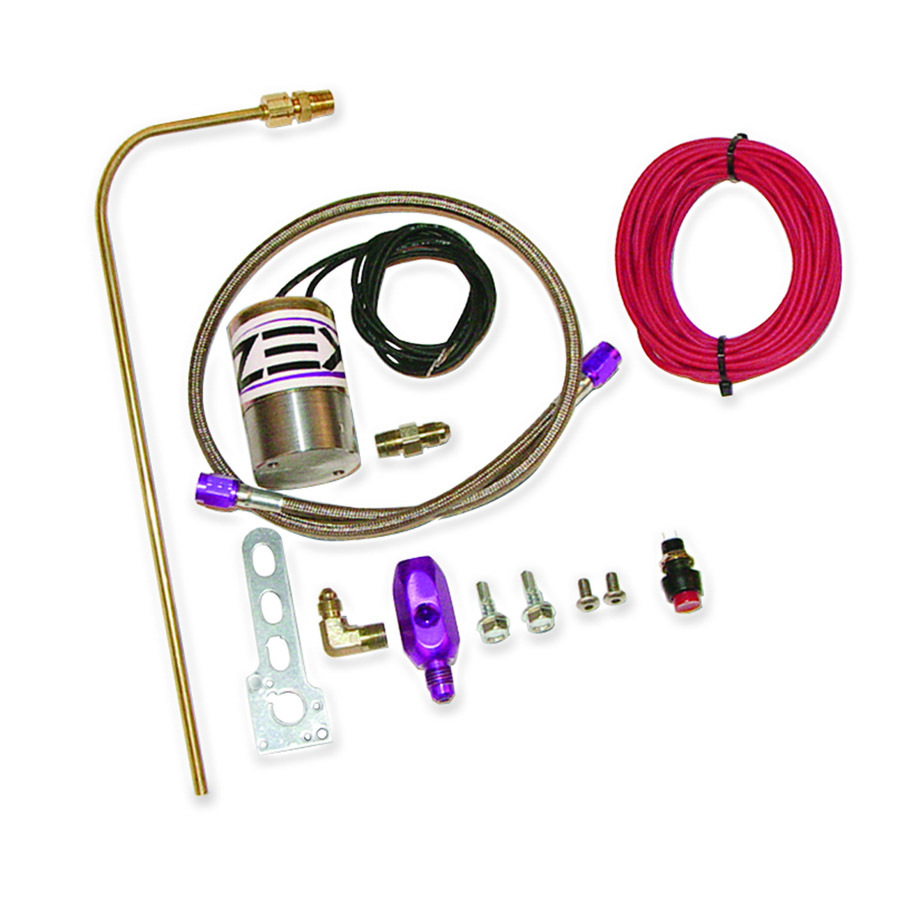 Comp Cams Nitrous Oxide Purge Kit, Single Outlet, V-Pattern Purge Cloud, Solenoid/Wiring/Fittings/Button, 4 AN Threads,