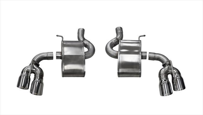 Corsa Exhaust System, SPORT, Axle-Back, 2-3/4" Dia. 4" Tips, Stainless, Polished, V8, SS/ZL1,  Camaro 2016-23