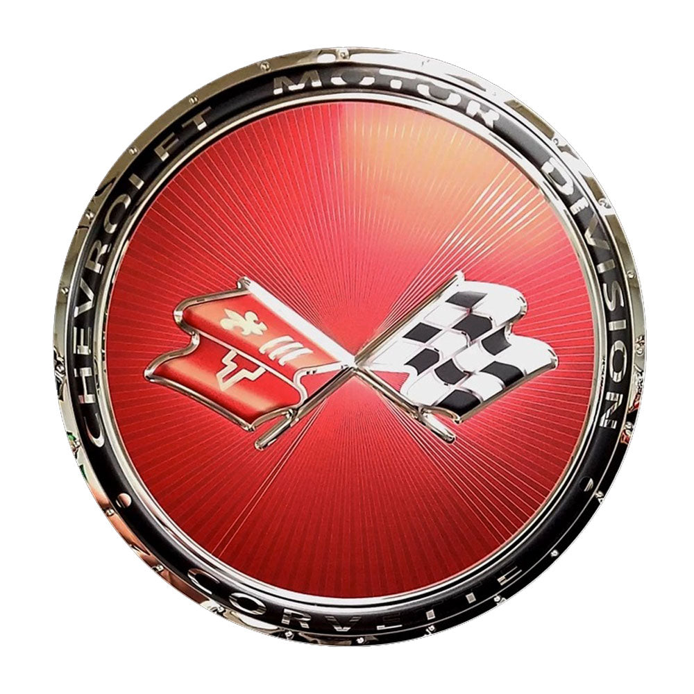 C3 Corvette Emblem Sign 1968 - 1982 Stainless Steel