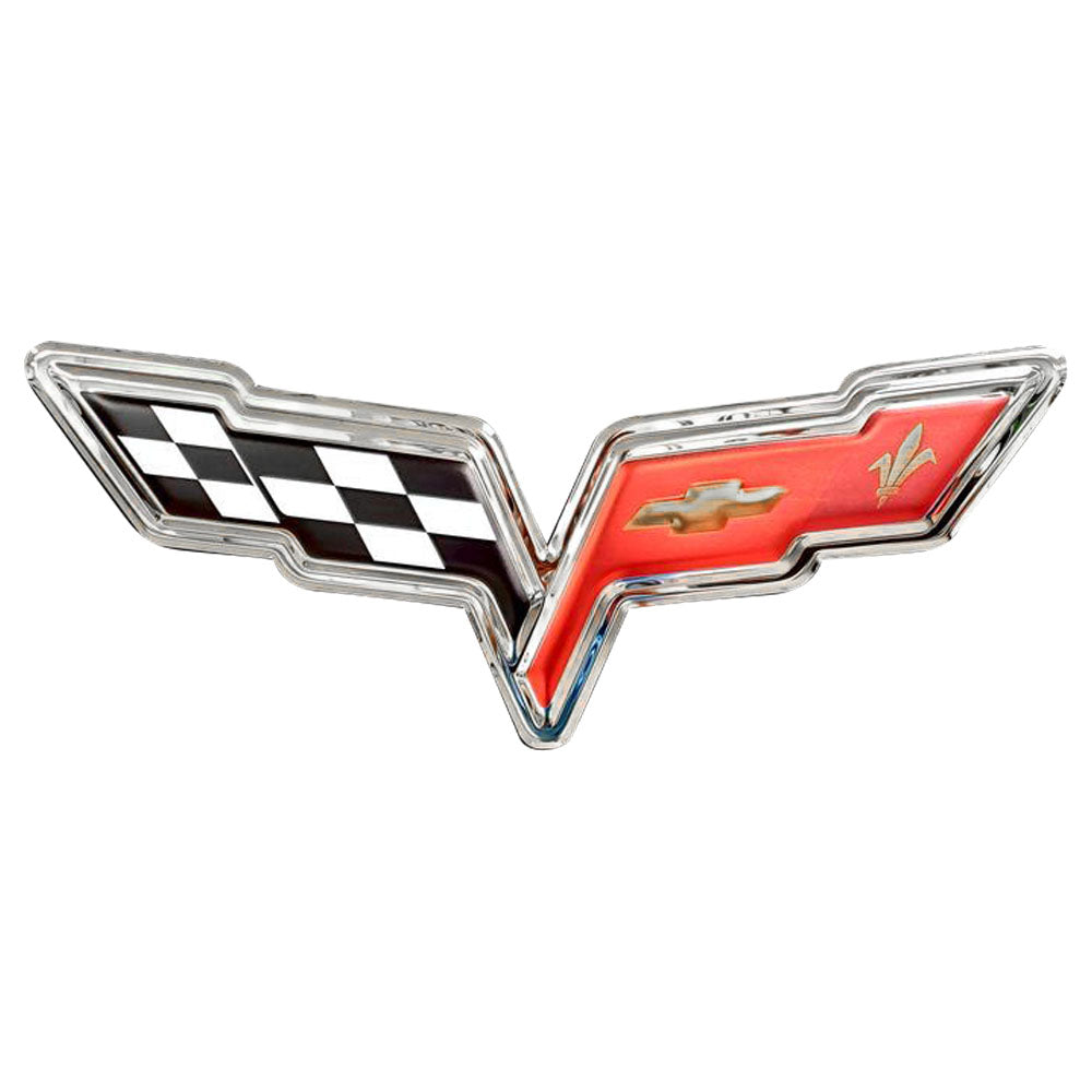 C6 Corvette Emblem Sign 2005 - 2013 Stainless Steel