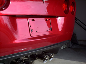 Custom Painted Painted C6/Z06 Corvette Plate Frame