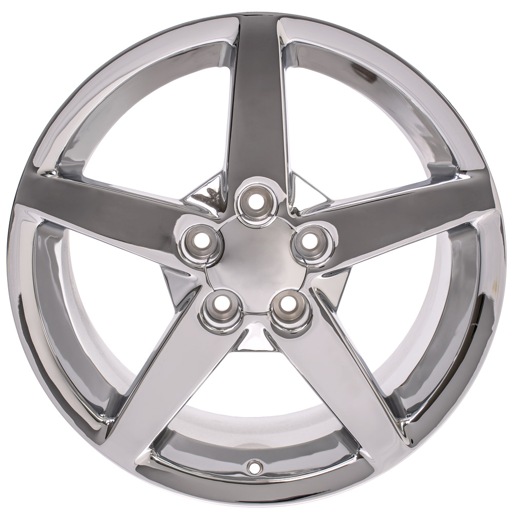 17" Replica Wheel fits Chevy Corvette,  CV06A Chrome 17x8.5
