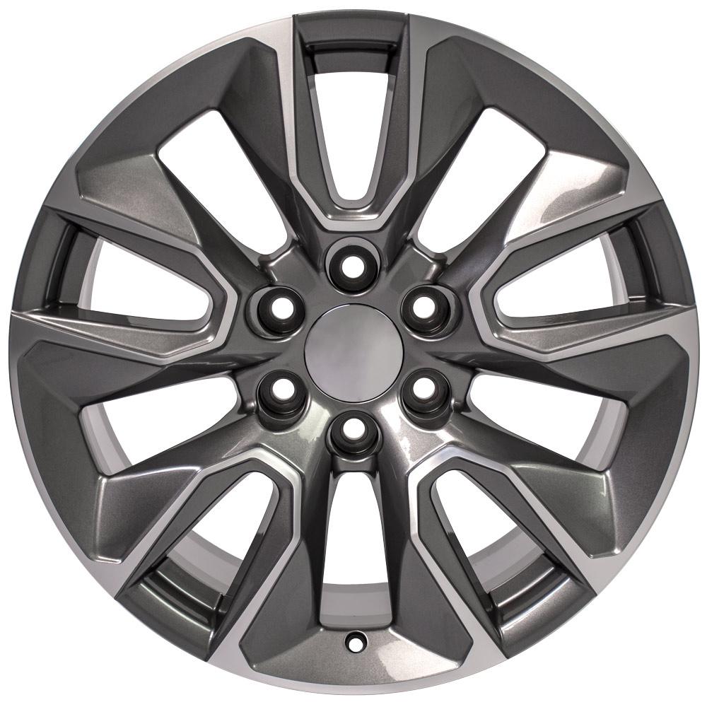 20" Replica Wheel fits Chevrolet Silverado 1500 RTS,  CV32 Gunmetal Machined 20x9