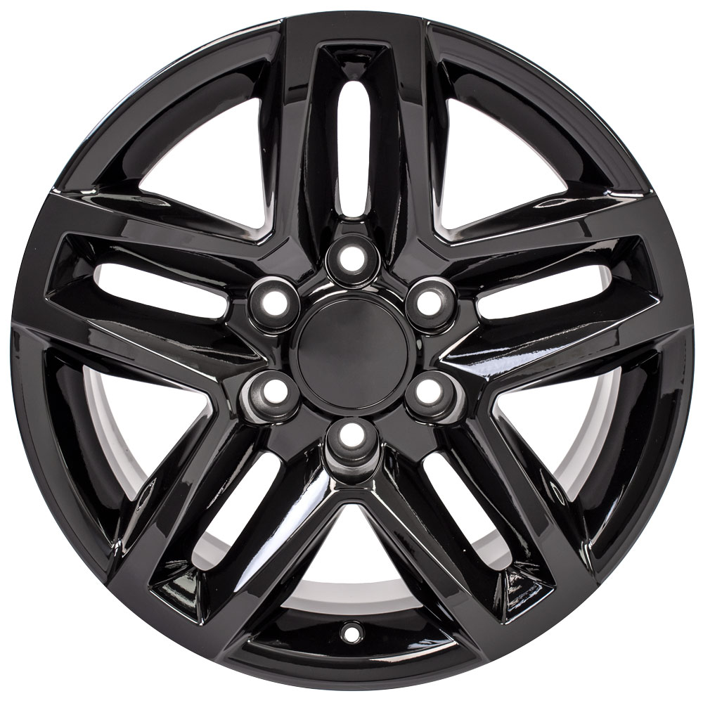 18" Replica Wheel fits Chevrolet Silverado 1500 Trail Boss,  CV34 Black 18x8.5