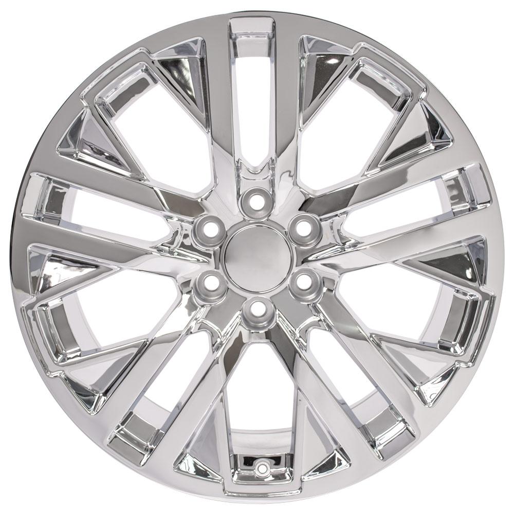 22" Replica Wheel fits GMC Sierra 1500,  CV38 Chrome 22x9